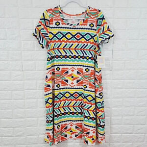 LuLaRoe Multicolor Geometric Dress